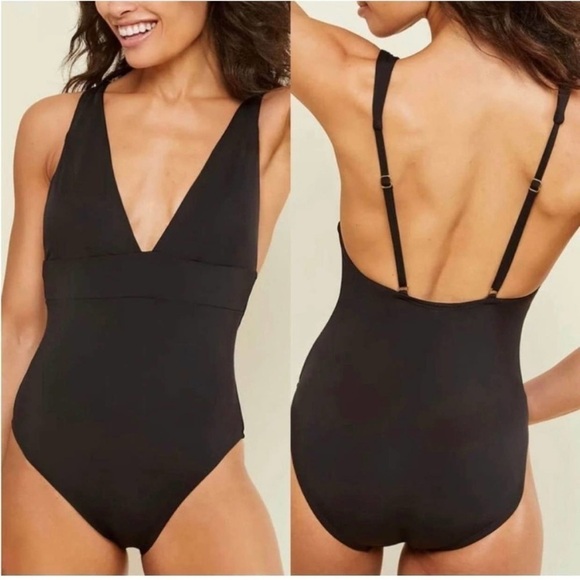 NWT Andie Swim The Sardinia One Piece Swimsuit Black - Picture 1 of 9